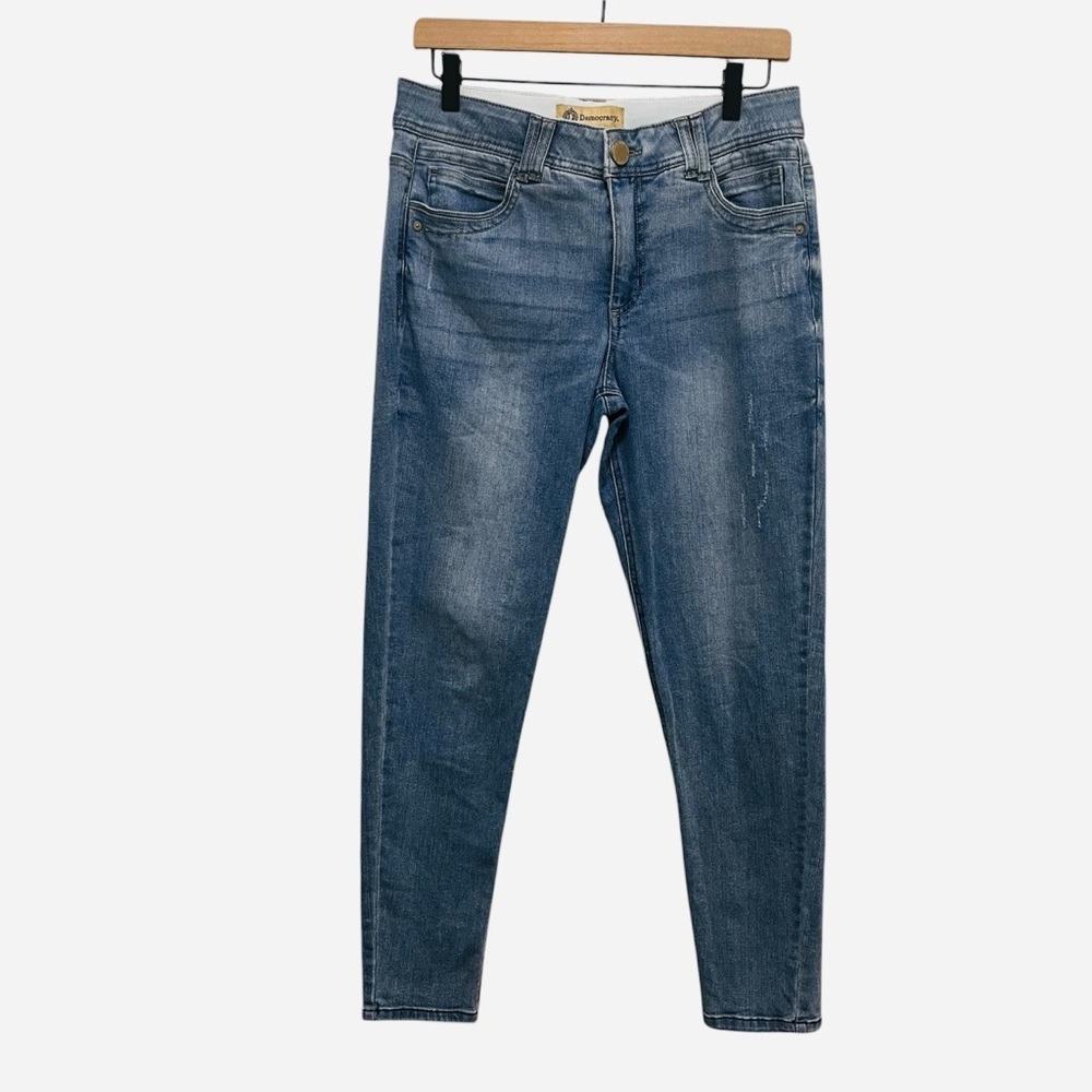 DEMOCRACY Ab Technology Light Wash Denim Skinny Jeans Size 8
